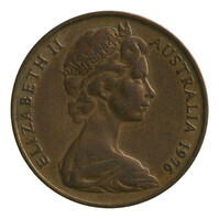 TMNK 15200
<br/>
Twee cents uit Australië op naam van Elizabeth II, koningin (1952-2022)
<br/>
<em>Australië, Commonwealth (1901-heden)</em>