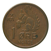 TMNK 15218
          <br/>
          Ore uit Noorwegen op naam van Olav V (1957-1991)
          <br/>
          <em>Noorwegen, Koninkrijk</em>
