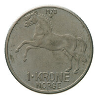 TMNK 15220
          <br/>
          Krone uit Noorwegen op naam van Olav V (1957-1991)
          <br/>
          <em>Noorwegen, Koninkrijk</em>