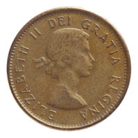 TMNK 15340
<br/>
Cent uit Canada op naam van Elizabeth II, koningin (1952-2022)
<br/>
<em>Canada, Commonwealth (1931-1982)</em>