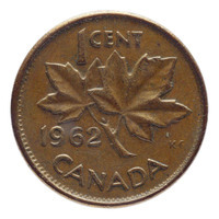 TMNK 15340
<br/>
Cent uit Canada op naam van Elizabeth II, koningin (1952-2022)
<br/>
<em>Canada, Commonwealth (1931-1982)</em>