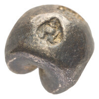 TMNK 15969
<br/>
Baht (‘kogelmunt’) uit Thailand op naam van Rama IV (1851-1861)
<br/>
<em>Thailand, koninkrijk</em>