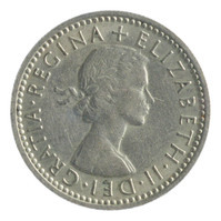 TMNK 15982
<br/>
Zes pence uit Groot-Brittannië op naam van Elizabeth II, koningin (1952-2022)
<br/>
<em>Groot-Brittannië</em>