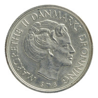 TMNK 15984
          <br/>
          Krone uit Denemarken op naam van Margrethe II (1972- )
          <br/>
          <em>Denemarken, koninkrijk</em>