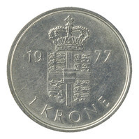 TMNK 15984
          <br/>
          Krone uit Denemarken op naam van Margrethe II (1972- )
          <br/>
          <em>Denemarken, koninkrijk</em>