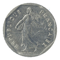 TMNK 15986
<br/>
Twee franc uit Frankrijk
<br/>
<em>Frankrijk</em>
