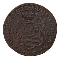 TMNK 16337
          <br/>
          Rekenpenning van Zeeland over het tot stadhouder verheffen van Willem van Oranje (Willem I)
          <br/>
          <em>Zeeland, graafschap</em>