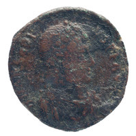 TMNK 16727
<br/>
Aes 3 uit het Oost-Romeinse Rijk op naam van Flavius Arcadius, Oost-Romeins keizer (383-408)
<br/>
<em>Oost-Romeinse Rijk</em>