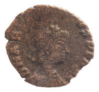 TMNK 16731
<br/>
Aes 4 uit het Oost-Romeinse Rijk op naam van Flavius Arcadius, Oost-Romeins keizer (383-408)
<br/>
<em>Oost-Romeinse Rijk</em>