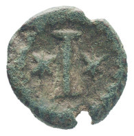 TMNK 16749
<br/>
Kwart follis (tien nummi) uit het Byzantijnse Rijk op naam van Justinianus I
<br/>
<em>Byzantijns Keizerrijk</em>