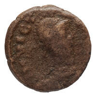 TMNK 16755
<br/>
Halve follis (twintig nummi) van de Ostrogothen onder Athalaric (526-534)
<br/>
<em>Ostrogothen, koninkrijk</em>