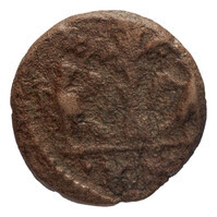 TMNK 16755
<br/>
Halve follis (twintig nummi) van de Ostrogothen onder Athalaric (526-534)
<br/>
<em>Ostrogothen, koninkrijk</em>
