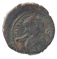 TMNK 16766
<br/>
Follis (veertig nummi) uit het Byzantijnse Rijk op naam van Tiberius Constantijn (578-582)
<br/>
<em>Byzantijns Keizerrijk</em>
